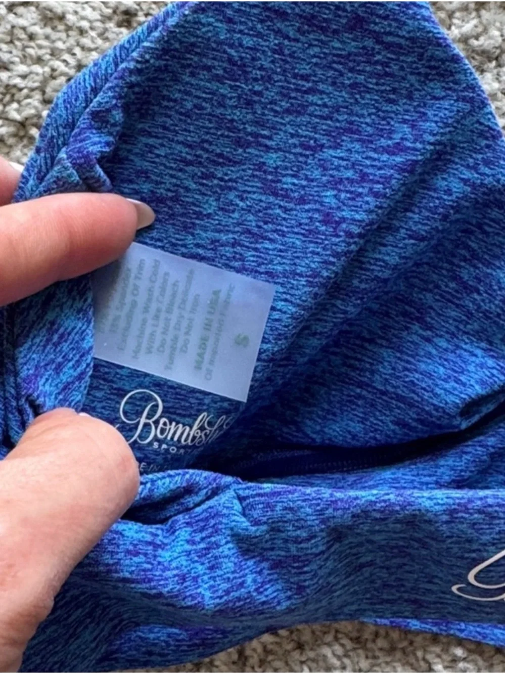 Bombshell Neon Blue Rave Bra - Picture 3 of 3